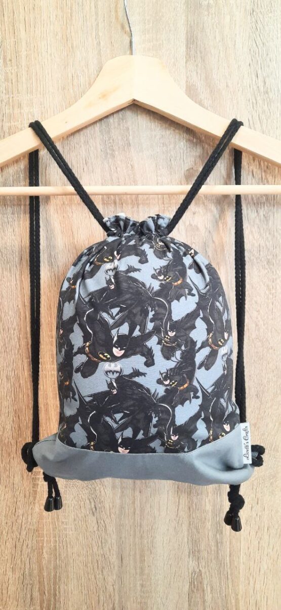 mochila cuerdas tela batman