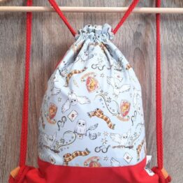 mochila cuerdas tela harry potter gryffindor