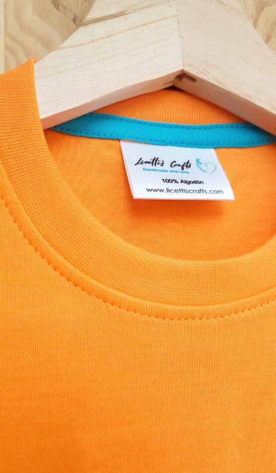 Camiseta manga corta "Dino naranja" - Imagen 5