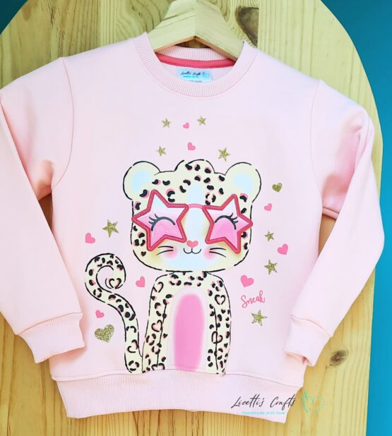 Sudadera "Leoparda con gafas" - Imagen 2