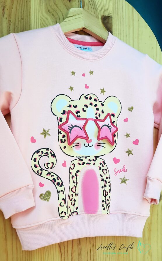 Sudadera "Leoparda con gafas" - Imagen 3
