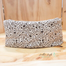 Braga de cuello reversible "Animal print leopard"
