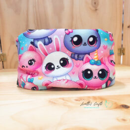 Braga de cuello reversible "Gatito kawaii"