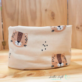 Braga de cuello reversible "Leopard beige"