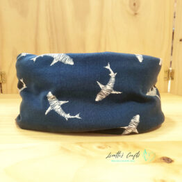 Braga de cuello reversible "Tiburones"