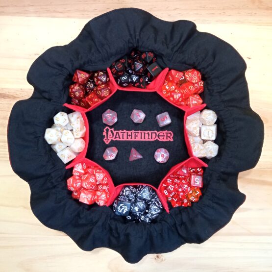 Saco para dados con bandeja gigante "Luna roja Pathfinder" - Imagen 3