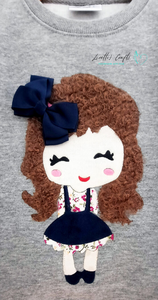 Sudadera con Muñeca Kawaii "Vestido marino" - Imagen 4