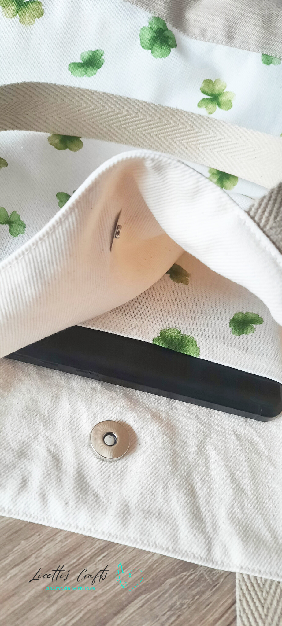 Bolsa de playa tote bag grande - Tréboles - Imagen 2