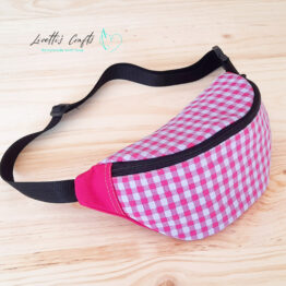 Riñonera Vichy fucsia
