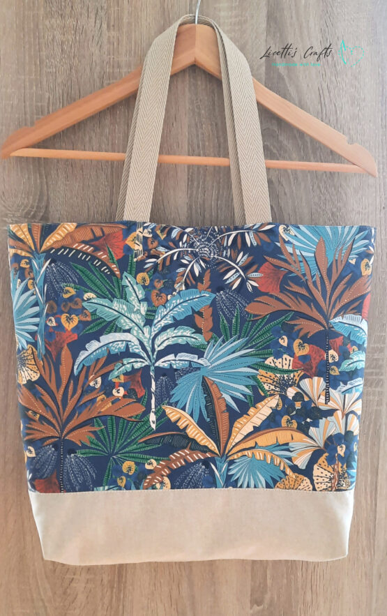 Bolsa de playa tote bag grande - Tropical - Imagen 7