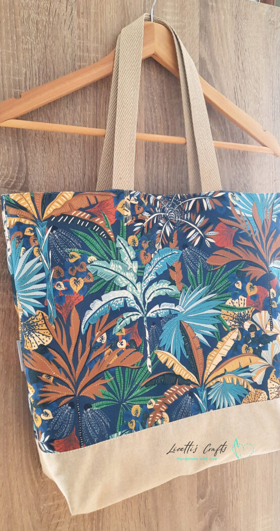 Bolsa de playa tote bag grande - Tropical