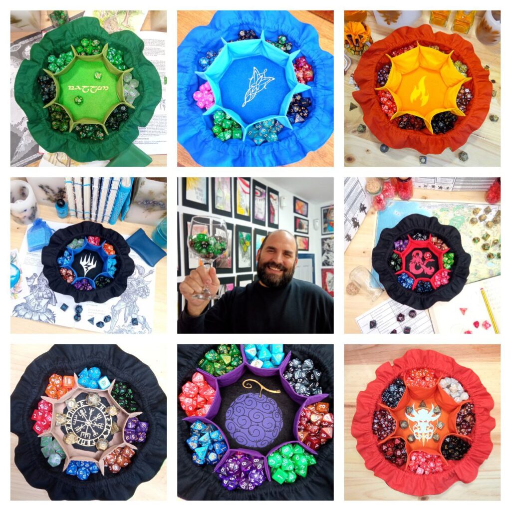 Saco para dados con bandeja