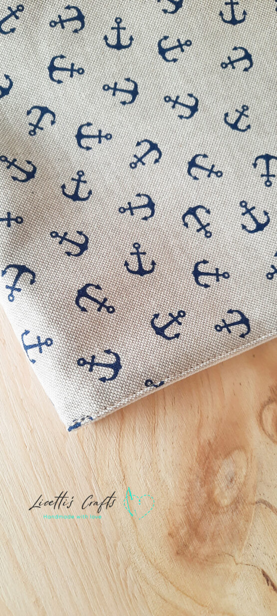 Bolso de playa con anclas marineras hecho a mano en España - Imagen 5