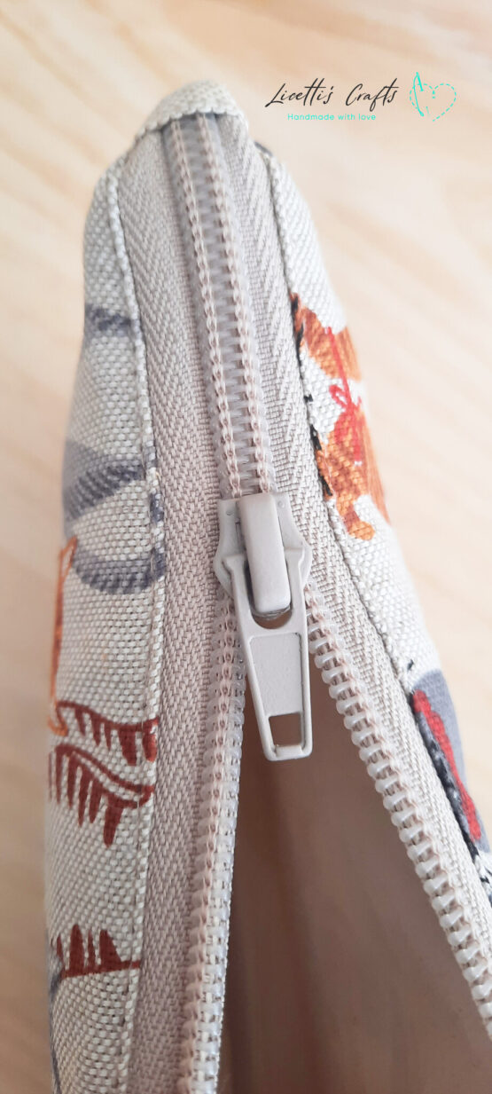 Neceser loneta con estampado de gatos – Hecho a mano - Imagen 3