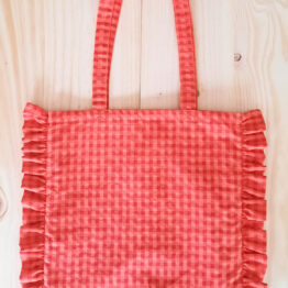 Bolsa Tote bag Vichy volantes