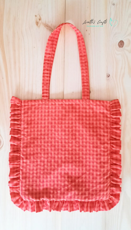 Bolsa Tote bag Vichy volantes