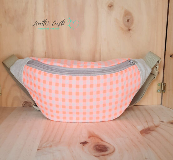Riñonera Vichy Naranja Flúor - Imagen 3