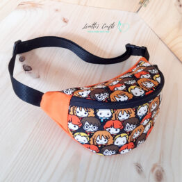 Riñonera artesanal de algodón 100% Harry Potter kawaii